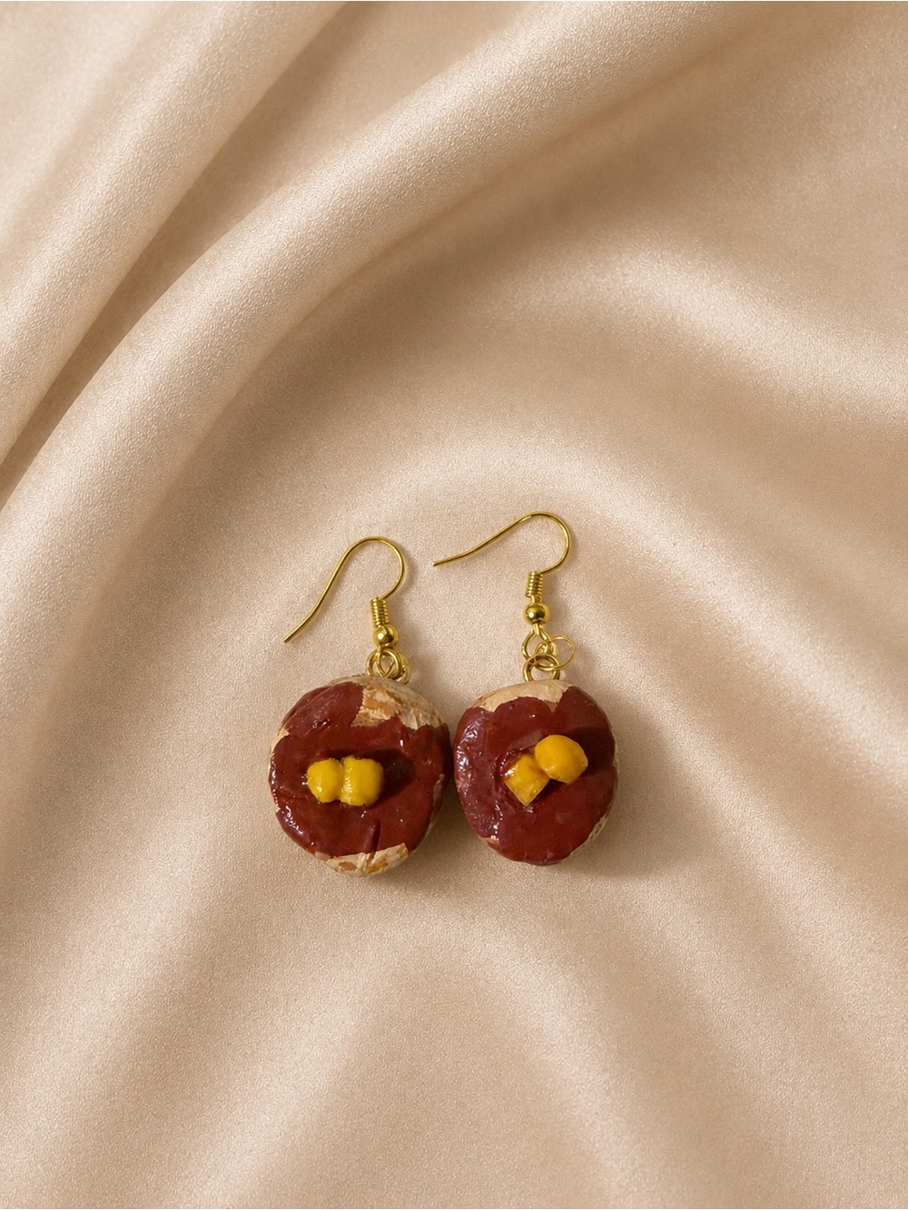 Handmade pancake earrings
